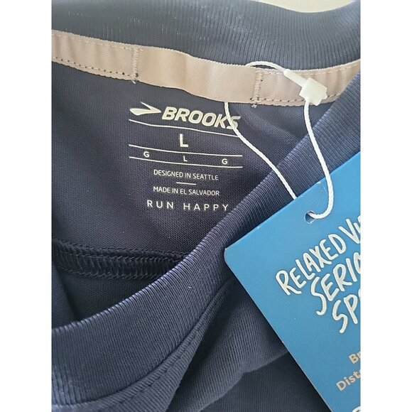 Brooks Women's Distance Graphic Tank Sleeveless Shirt Run Happy Blue Size Large - Picture 3 of 6